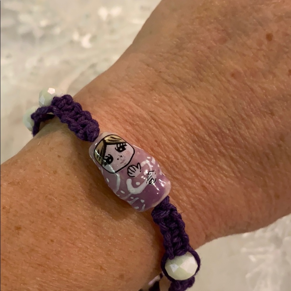 Brand New Macramé Russian Doll Bracelet